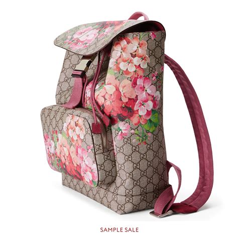 gucci backpack flower|Gucci nylon backpack.